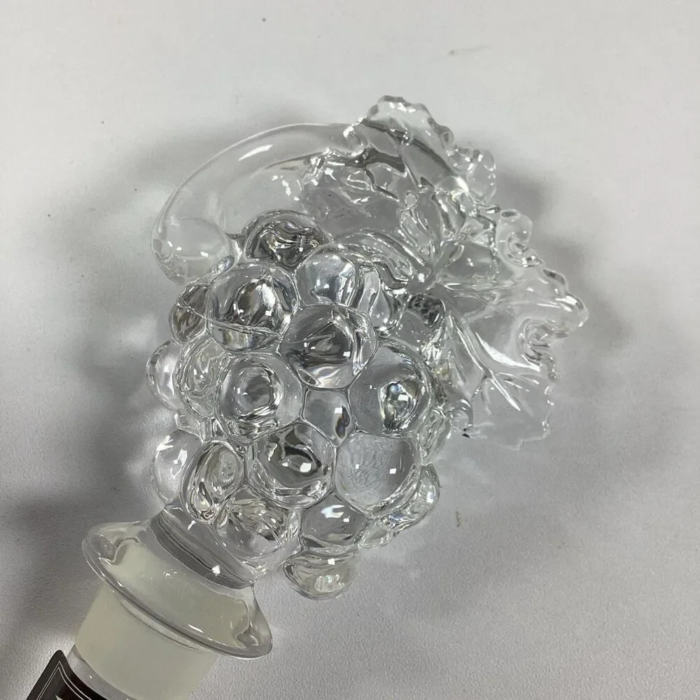 Mikasa Crystal Bottle Stopper Lot Monterey Fruit Collection Austria New In Box